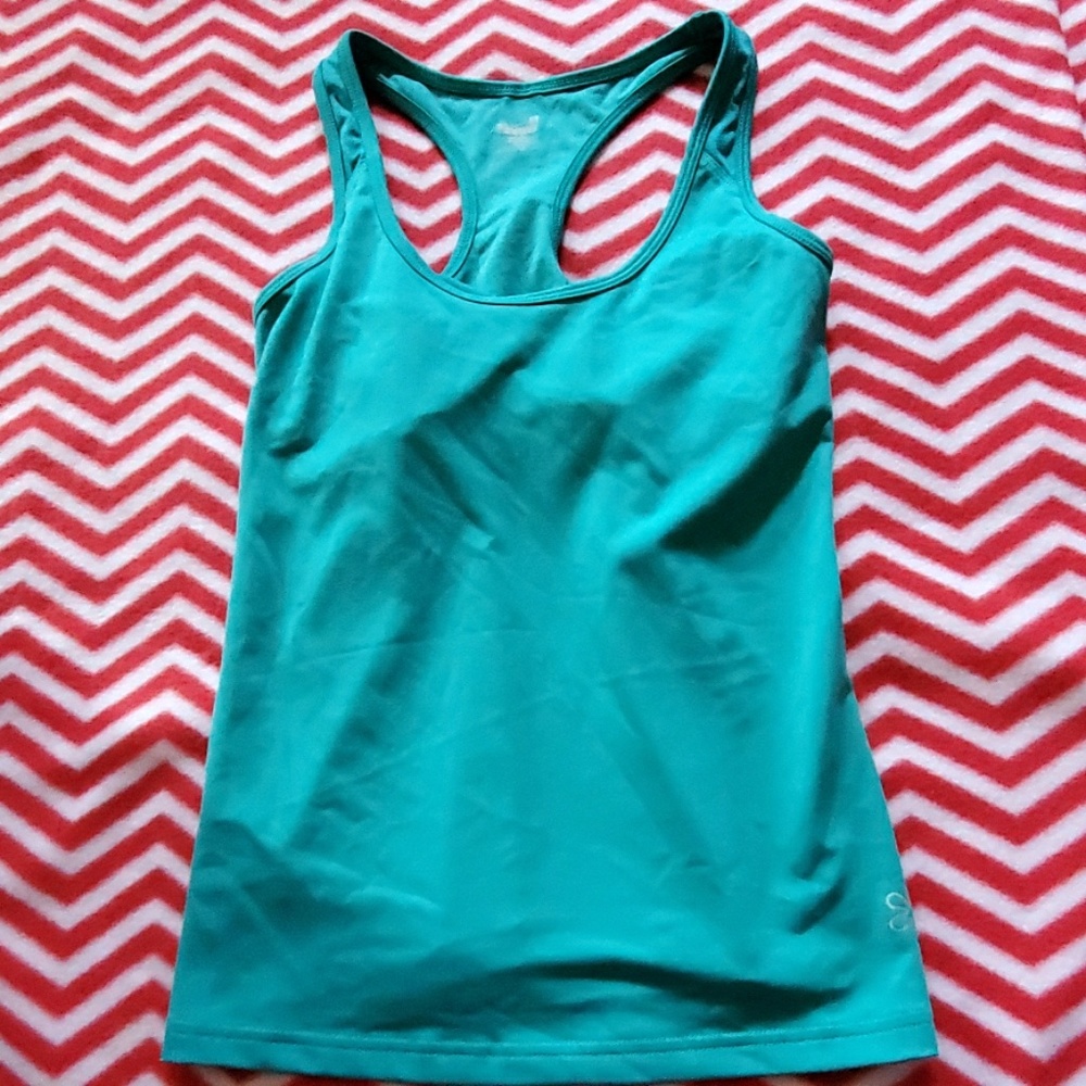Teal sport tank